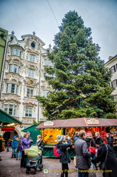 Christmas tree in Innsbruck Altstadt